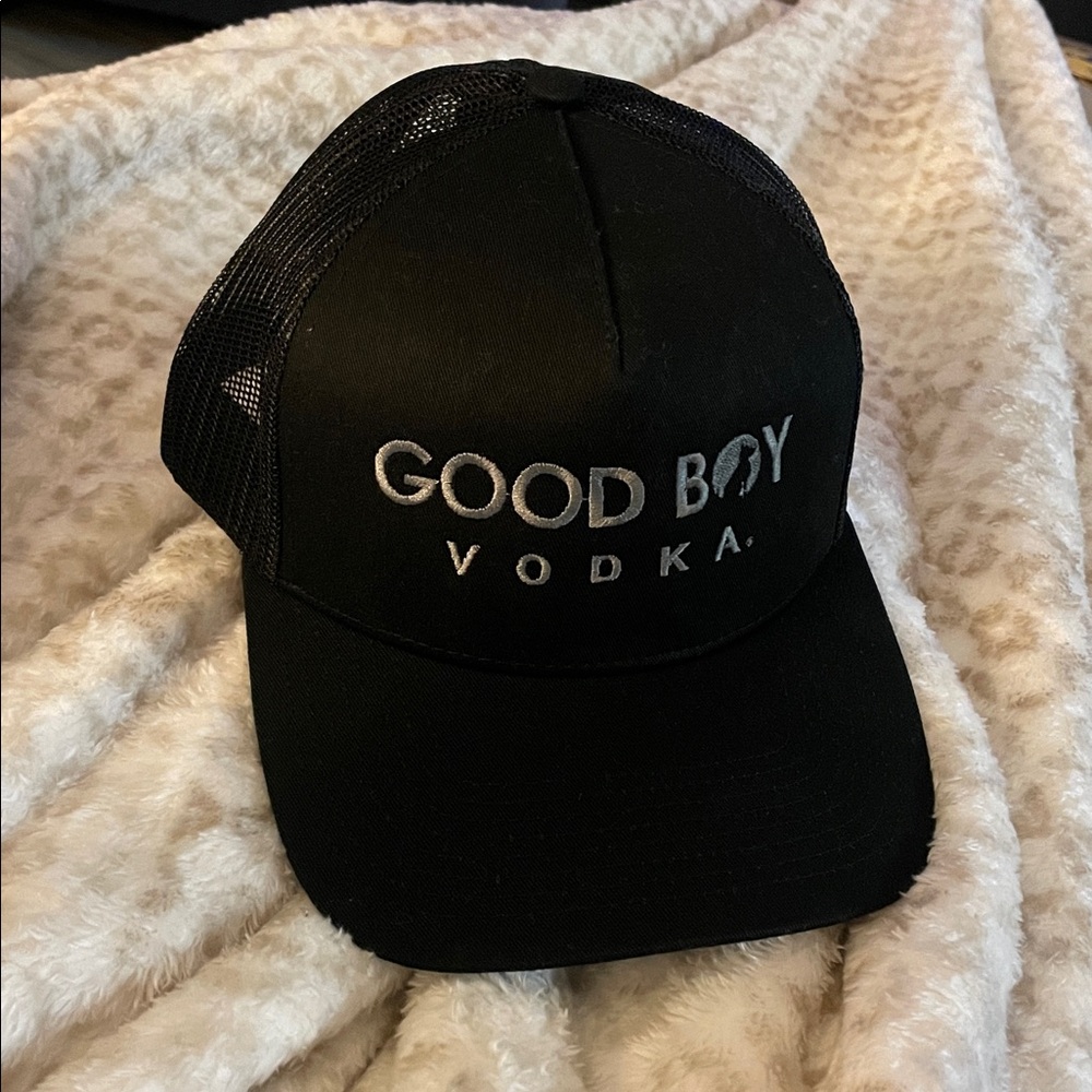 Good Boy Vodka Black Snap Back Hat